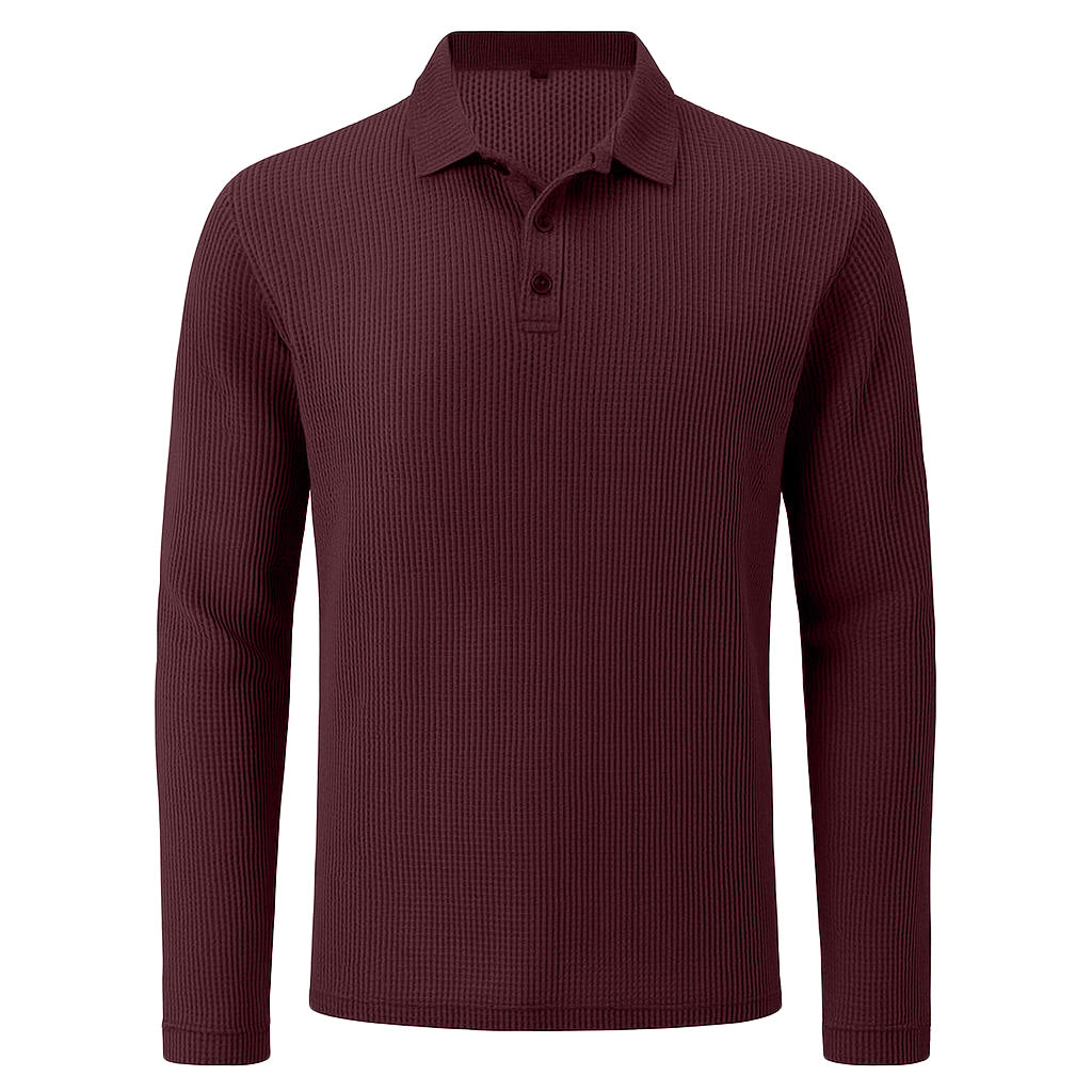Lusso - Polo manches longues ultra-confortable pour homme